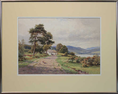 Дьюкейн Элла Мари, Лэмплоу Огастес Осборн, Линас-Грэй Джон Абернети, Вард Кирилл, Палмер Гарольд Саттон, Пайн Томас, Ханнафорд Чарльз Эдвард. Лот из шестнадцати акварелей